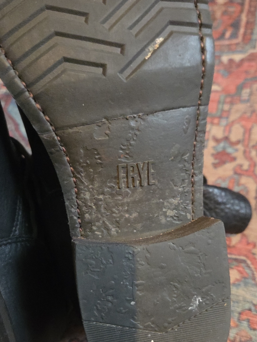 Frye Veronica Black Leather Moto Boots Size 8.5 - Picture 7 of 13
